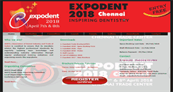 Desktop Screenshot of expodentchennai.com